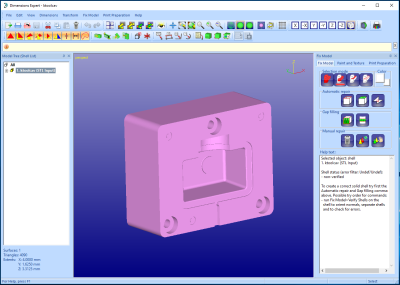 3Data Expert Dimensions GUI